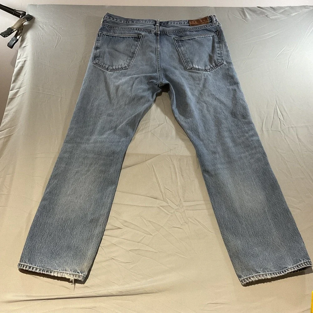 Lands' End Men's Straight Fit Jeans Size 38/30 Blue Denim Casual Classic Pants